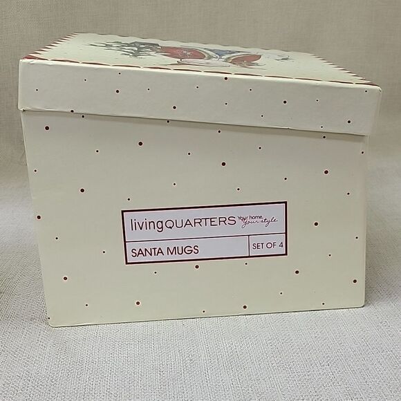 3 Living Quarters Santa Mugs 5"Tall 3.5" Wide with original box - Picture 8 of 9